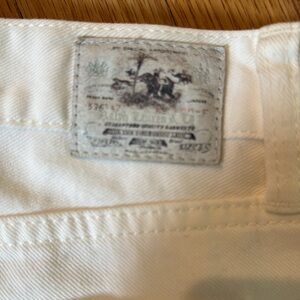 RALPH LAUREN Blue Label White Jeans with lace detail. Size 30 Great condition.